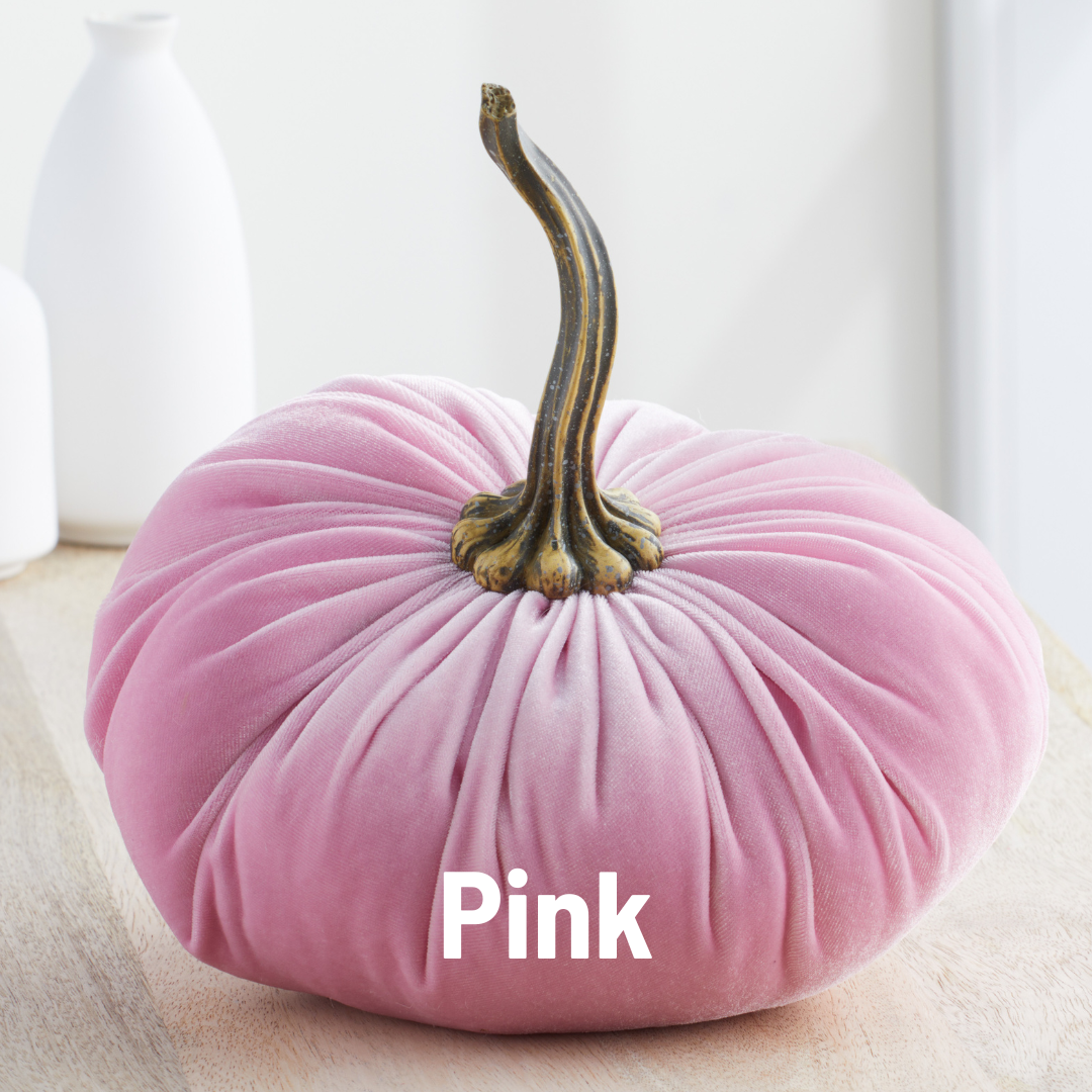 Pumpkin Extra Large Velvet, Fall Accent, Thoughtful Gift: Slate Blue