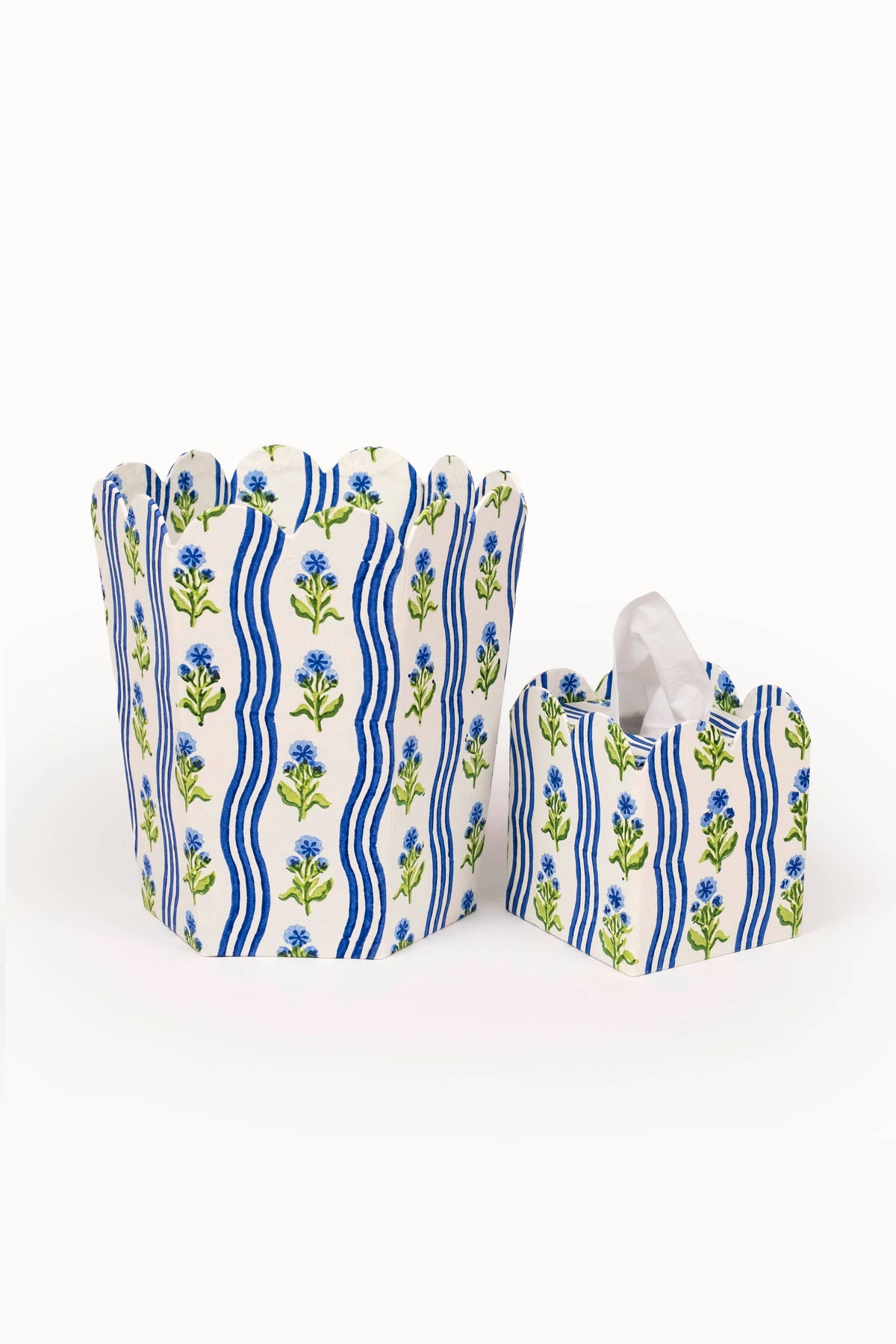 Blue Wastebasket