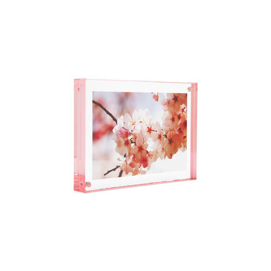 Rose Color Edge Magnet Frame 5"x7"