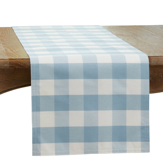 Buffalo Plaid Runner: Green / 16"x108"