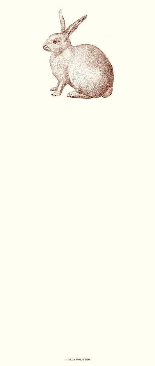 Rabbit Long Pad of Paper