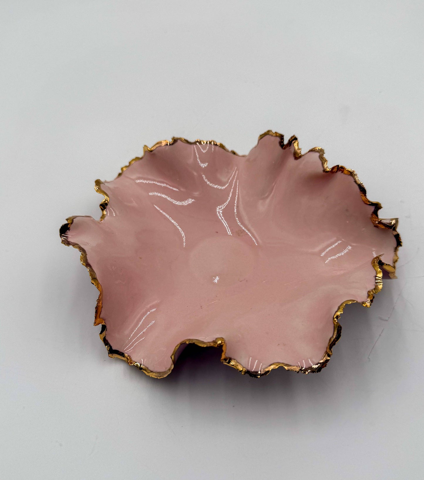 Gold Rim Mini Blossom Bowl