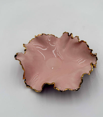 Gold Rim Mini Blossom Bowl