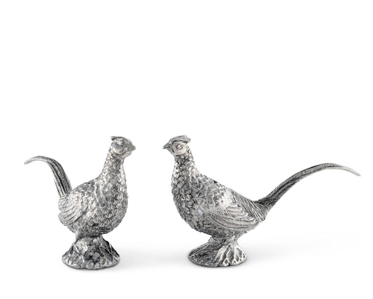 Pewter Pheasants Salt & Pepper Set