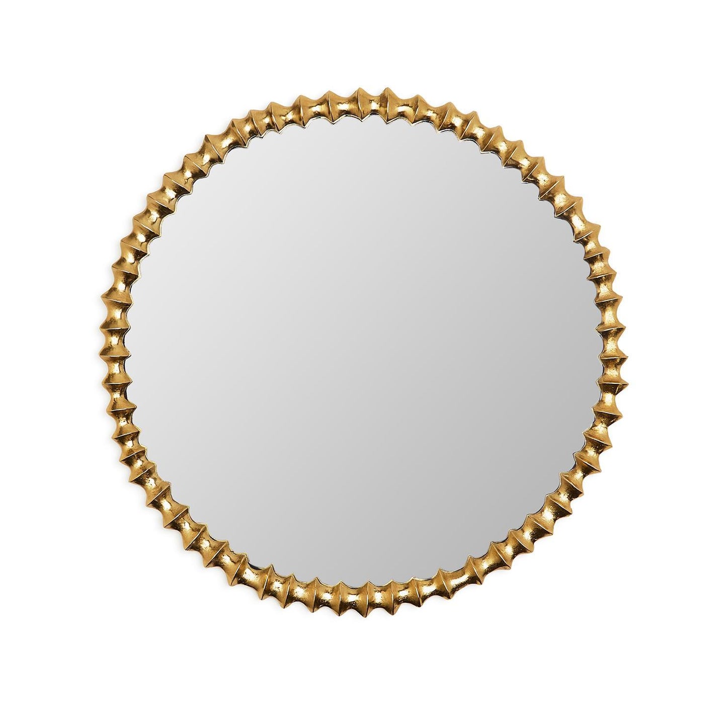 Gold Wave Wall Mirror