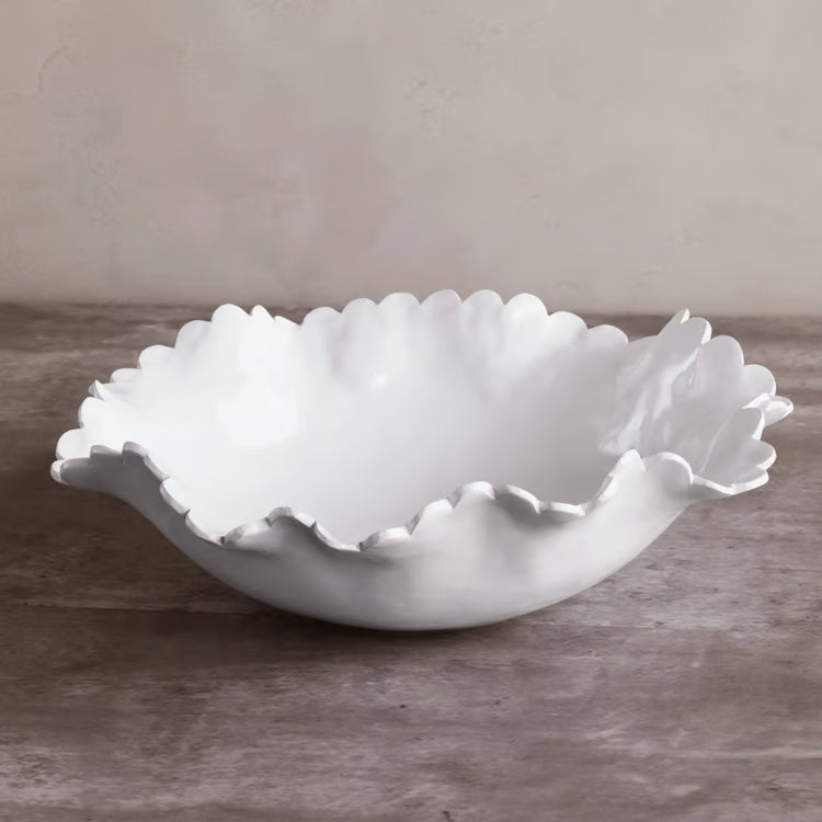 White Colette Melamine Bowl