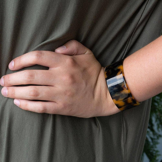 Narrow Tortoise Cuff: Narrow