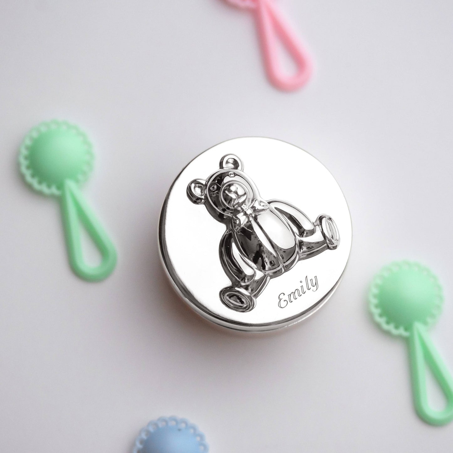 My First Tooth and Curl Silver Plateed Box Baby Git Set