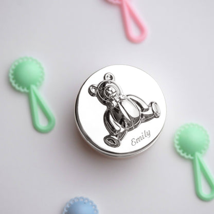 My First Tooth and Curl Silver Plateed Box Baby Git Set
