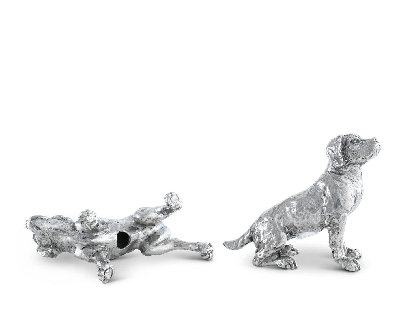 Pewter Spaniel Salt & Pepper Set