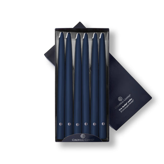 Colonial Candle Handipt Taper-Unscented-12in-Indigo