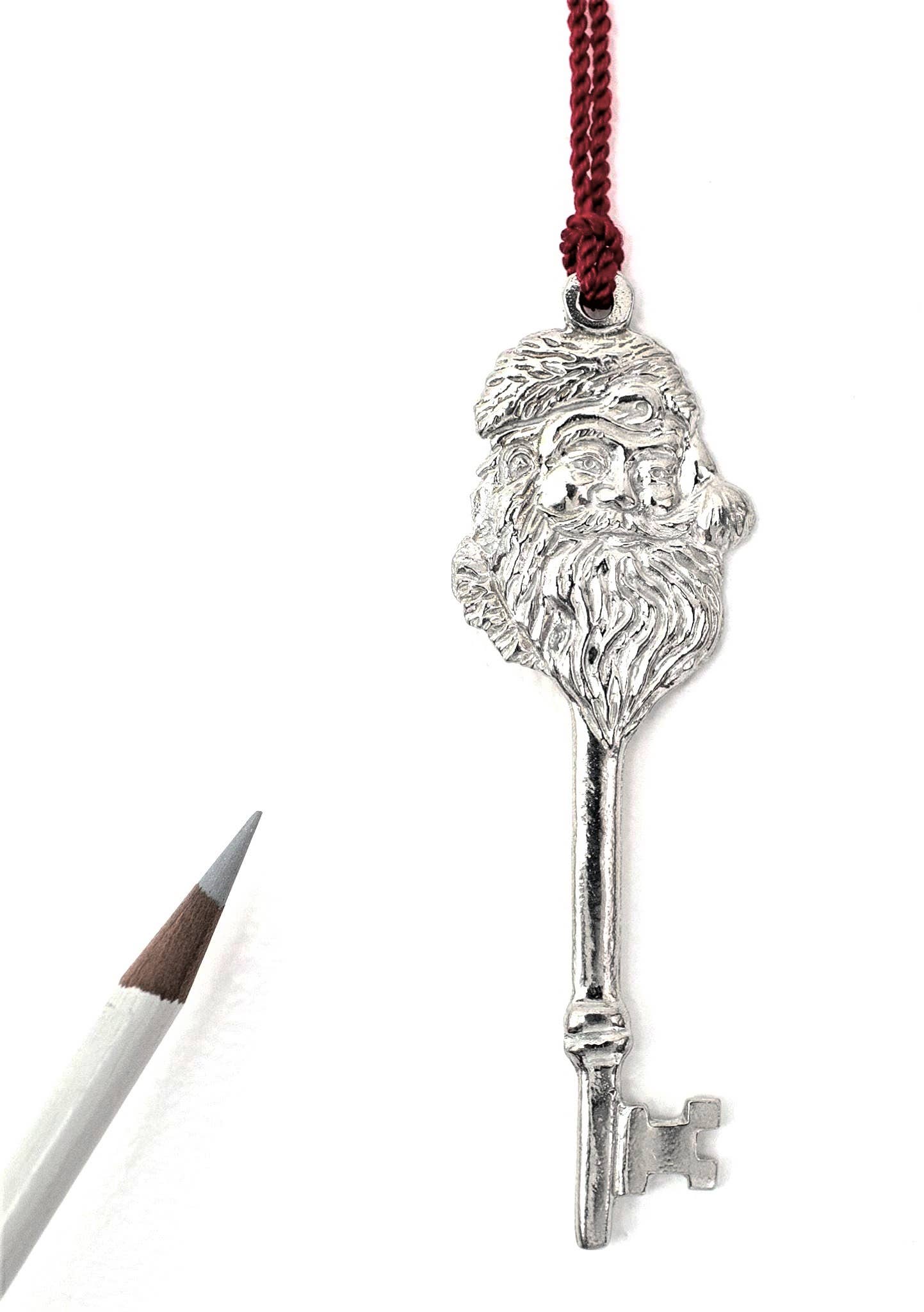 Magical Santa Key Ornament - Christmas Eve Gift for Child: Santa Key and Red Tassel