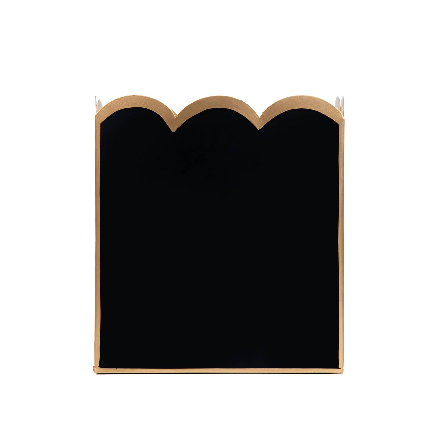 Gracie Scarlett Wastebasket: Black & Taupe
