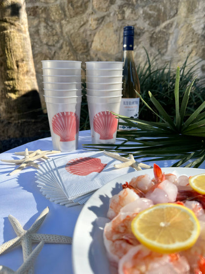 Scallop Pearlized Cups 16oz