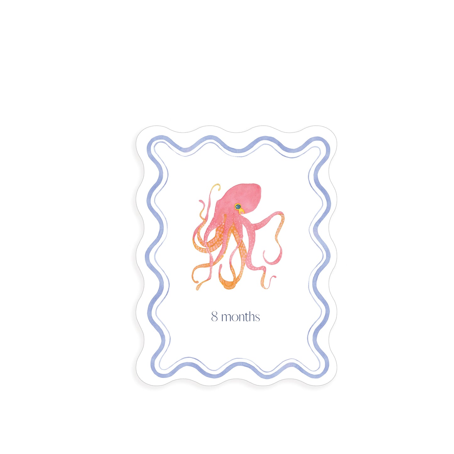 Monthly Milestone Cards: Floral Number