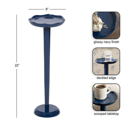 Navy Blue Drink/Mahjong Table