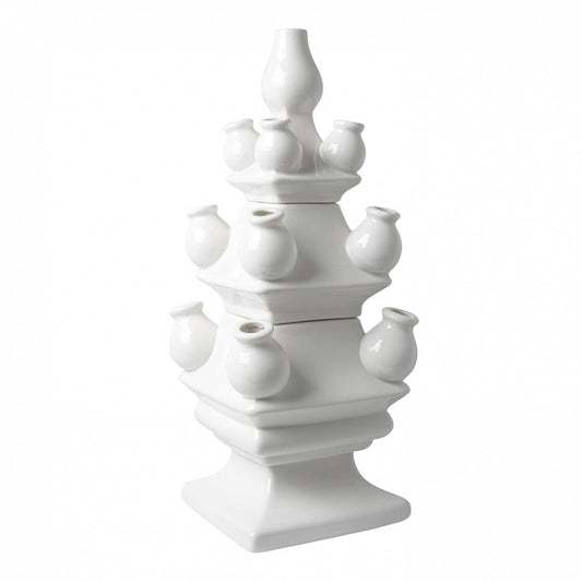 White Tulip Vase 3-pieces