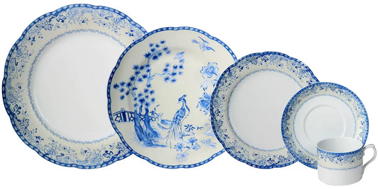 Mottahedeh Virginia Blue 5 piece Place Setting