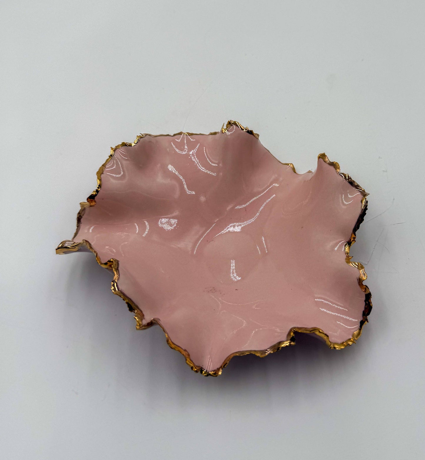 Gold Rim Mini Blossom Bowl