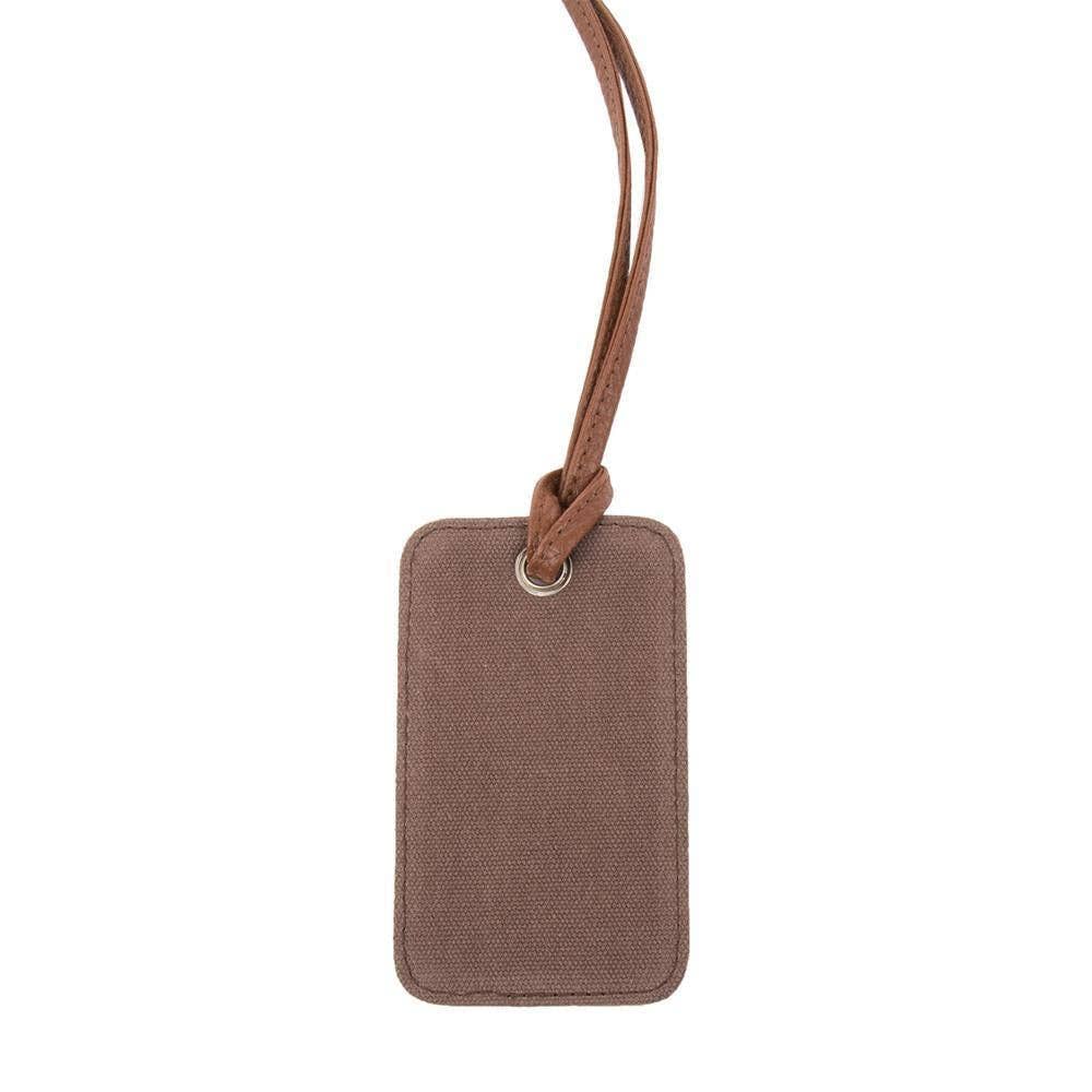 Mocha Luggage Tag
