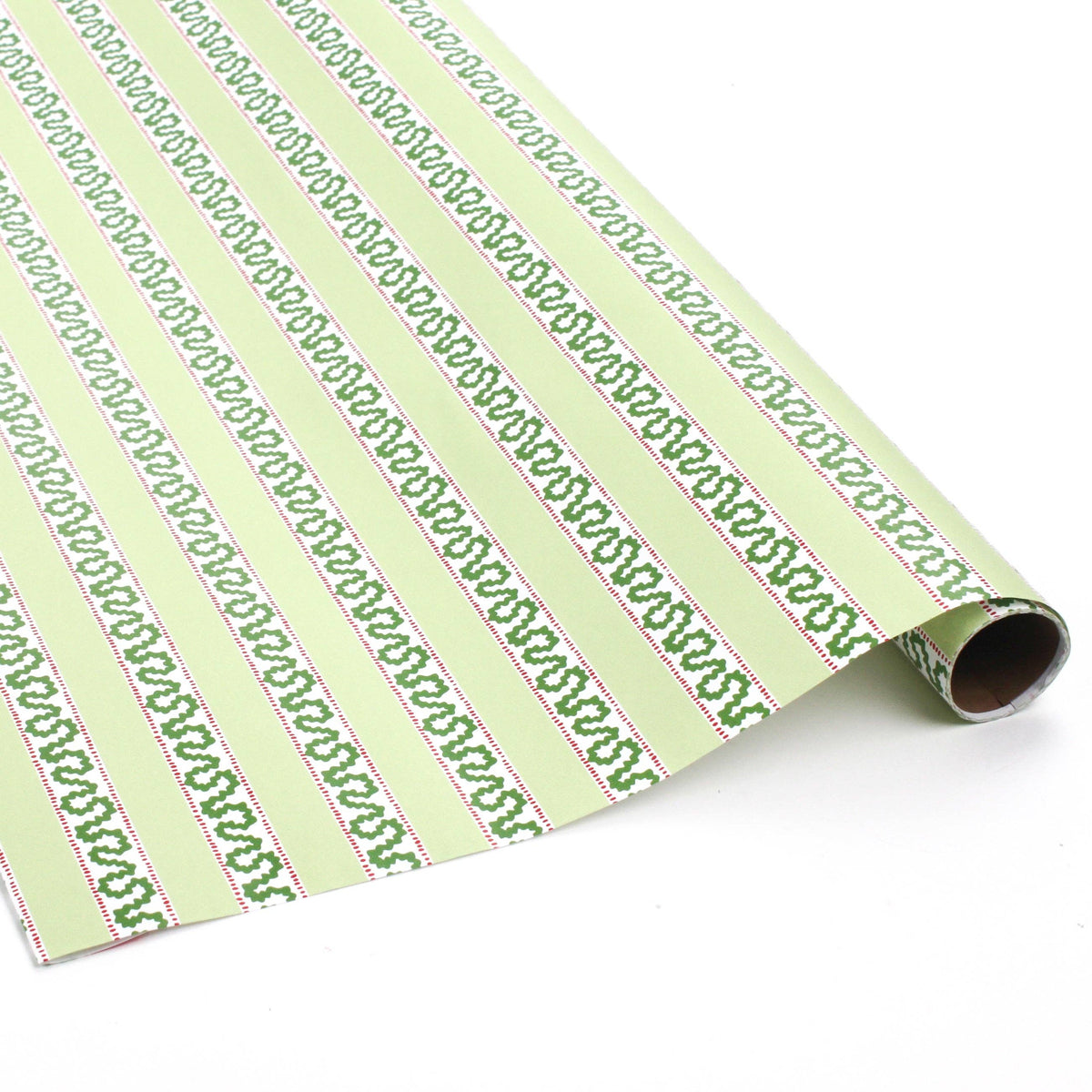 Green Stripe Gift Wrapping Paper | Holiday Gift Wrap