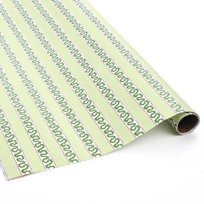 Green Stripe Gift Wrapping Paper | Holiday Gift Wrap