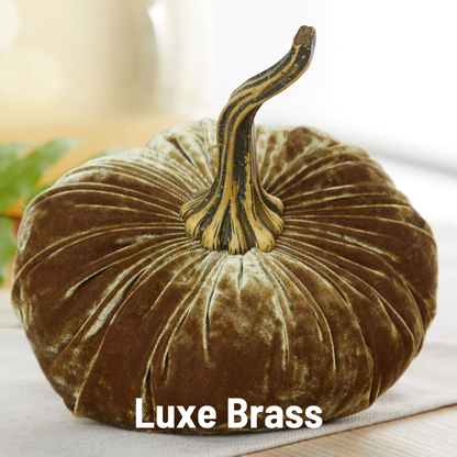 Pumpkin Large Velvet, Fall Mantel Decor, Halloween Table: Leopard