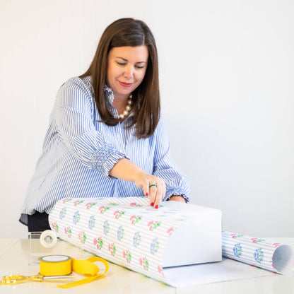 Continuous Roll Gift Wrap | Coco Block Print