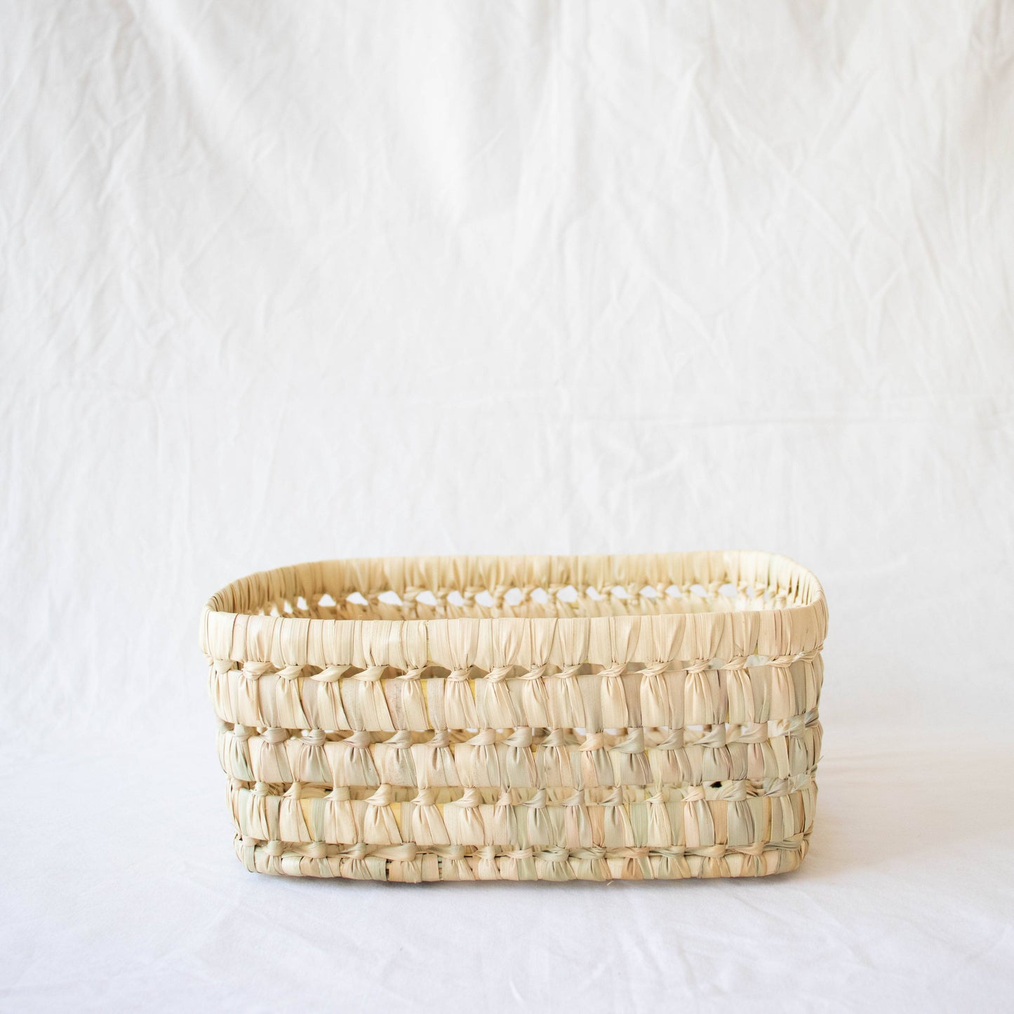 Open Weave Storage Basket: 16"x12"x9" SALE