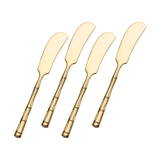 Set of 4 Gold Bamboo Spreaders