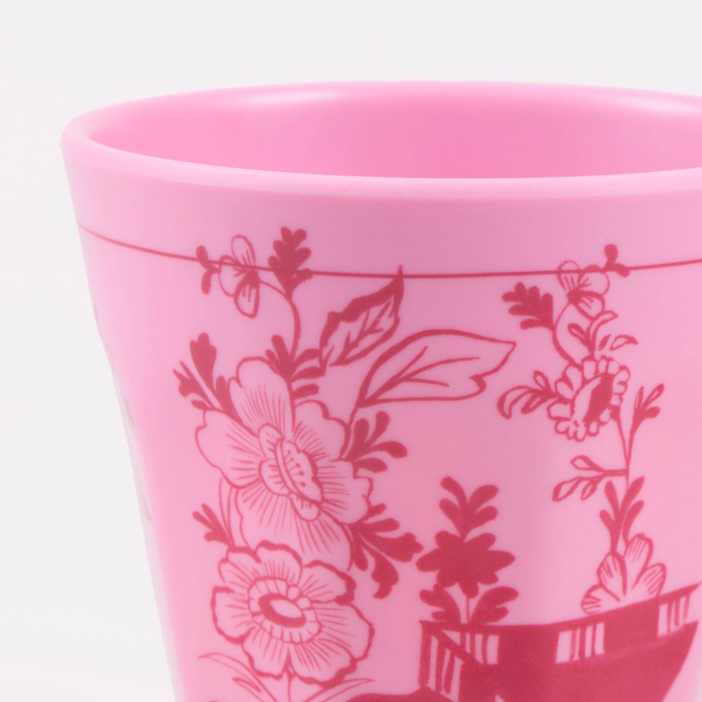 Pink Vintage Botanical Reusable Cups