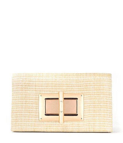 Lillian Clutch - Straw - WS