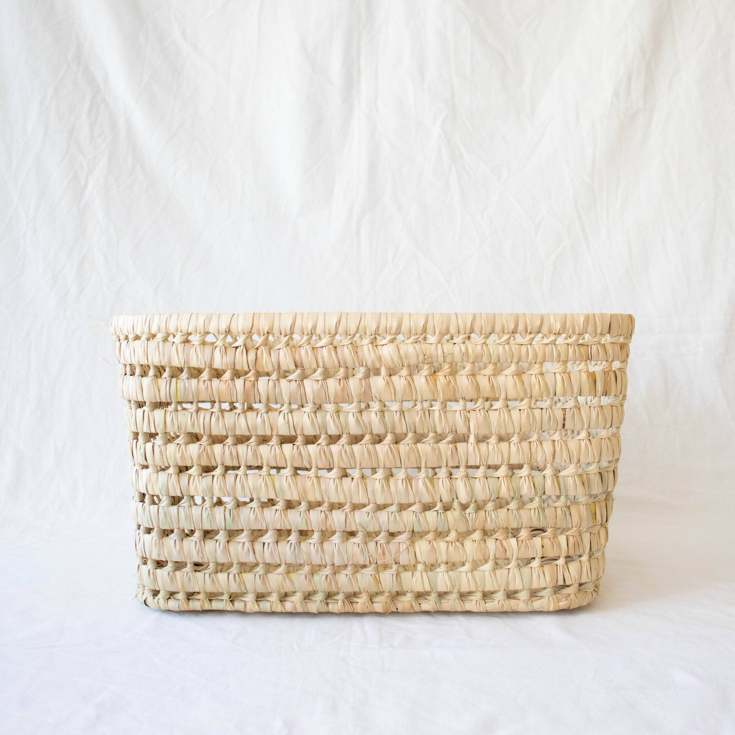 Open Weave Storage Basket: 16"x12"x9" SALE