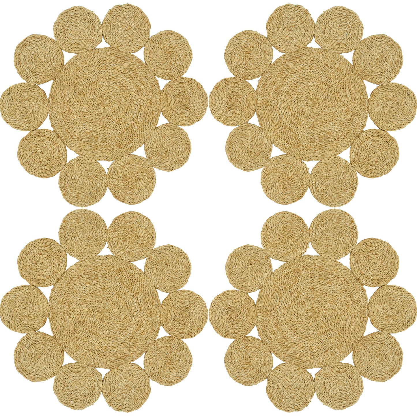 Round Jute Placemat: Natural / 16" Set of 4