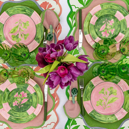 Josephine Rose Block Print Cotton Table Runner