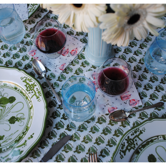 Croquet Pink and Lavender Cocktail Napkins