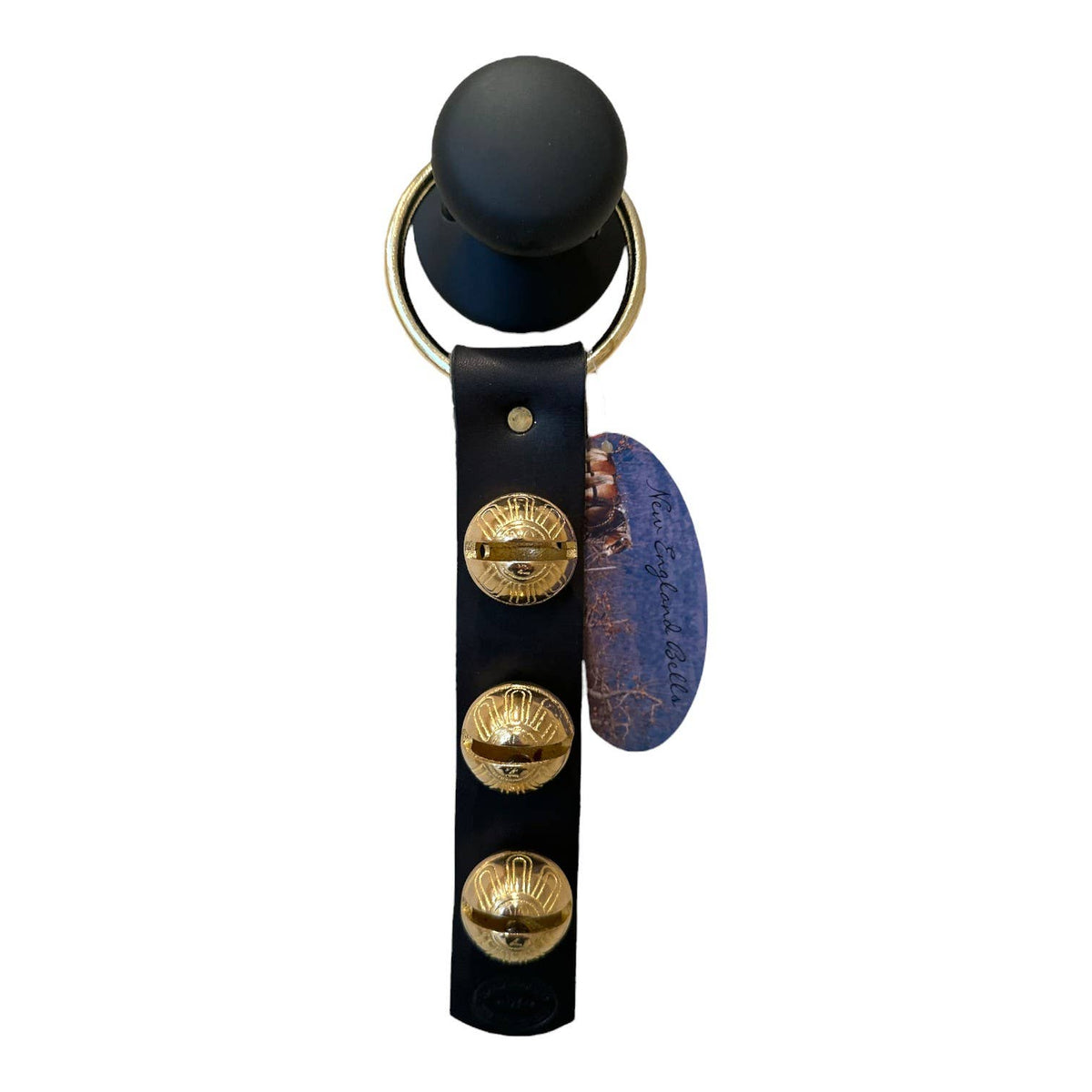 Brass Black Strap Bells