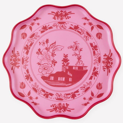 Pink Vintage Botanical Reusable Large Plates