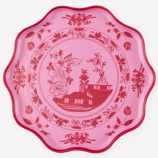 Pink Vintage Botanical Reusable Large Plates