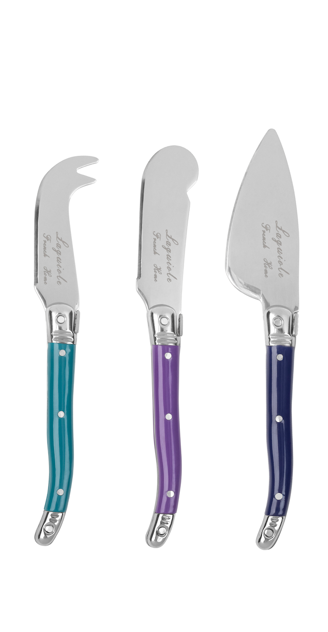 3 Piece Cheese Knives Plum