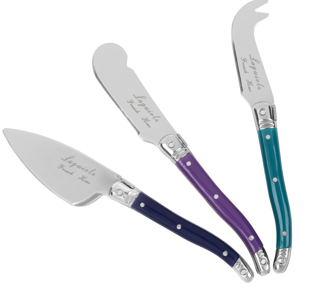 3 Piece Cheese Knives Plum