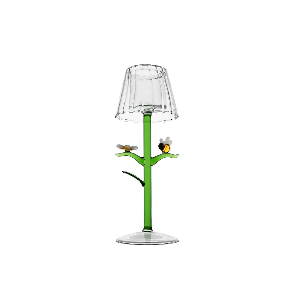 Firefly Tealight with Bee & Flower