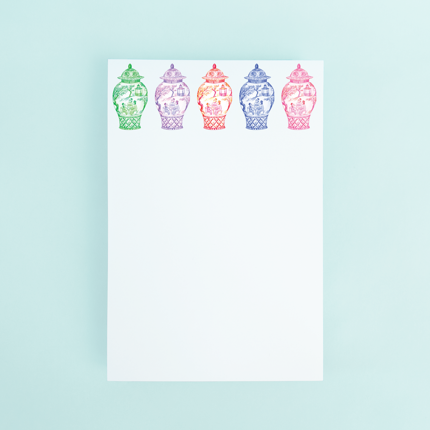 Colorful Ginger Jars Notepad