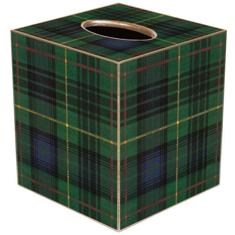 Plaid Tissue Box Cover