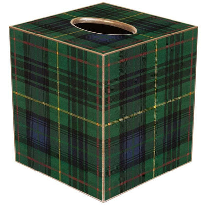 Plaid Tissue Box Cover