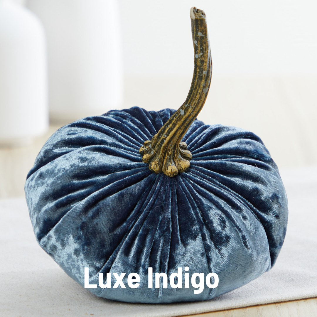 Pumpkin Small Velvet, Valentine's mantel, Autumn table, Gift: Sage