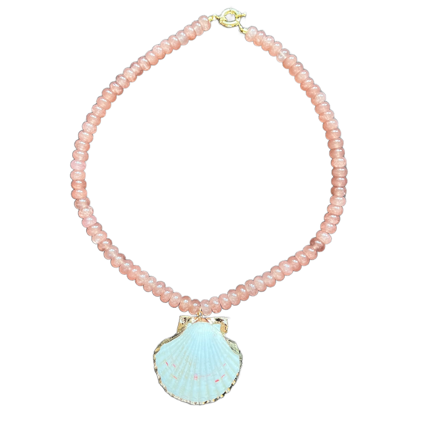 The Sea Shell Candy Necklace: Marsh Green