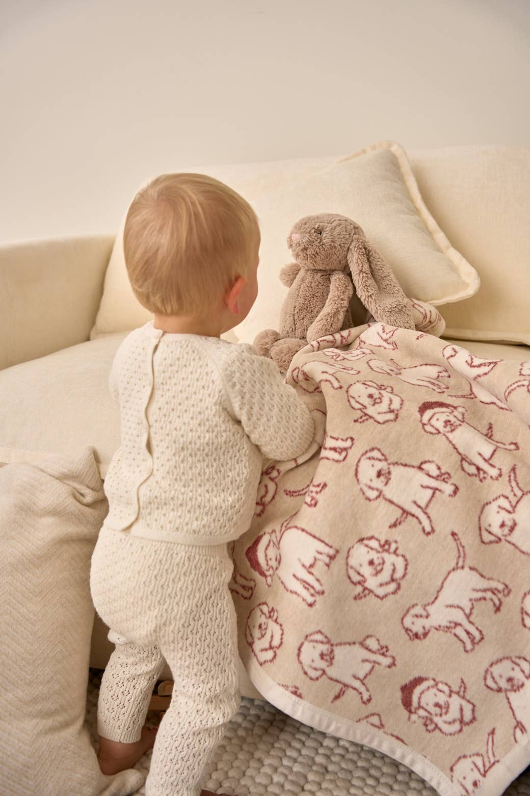 Santa Puppies Mini Blanket: Mini