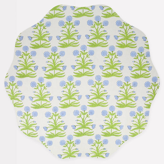 Meri Meri x Molly Mahon Blue Flower Placemat