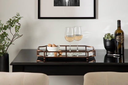 Gold Mirrored Scalloped Decorative Tray